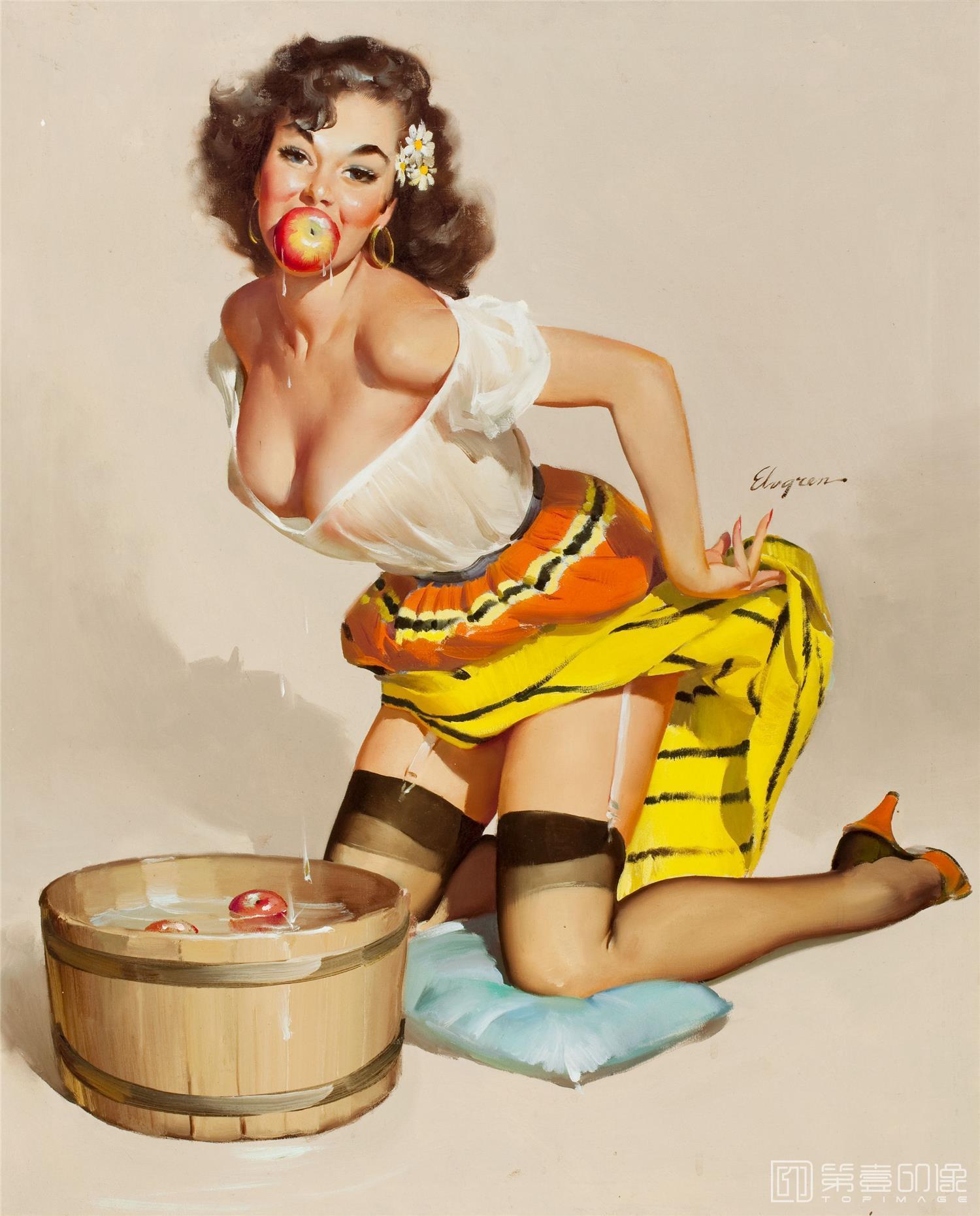 油画-吉尔·艾尔夫格雷恩 Gil Elvgren 作品集-139